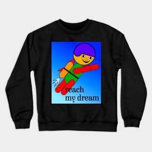 flying boy Crewneck Sweatshirt